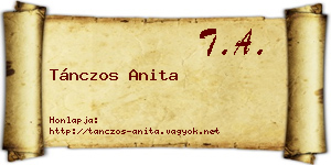 Tánczos Anita névjegykártya